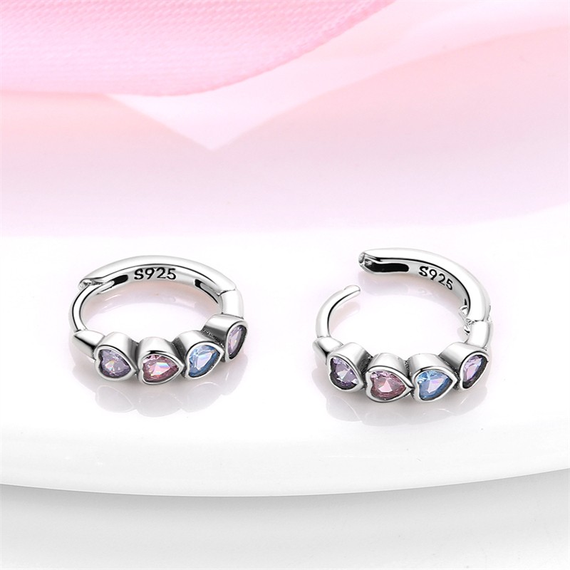 PANDACH 925 Sterling Silver Tiny Honey Bee Huggie Hook Earrings For Women Gift