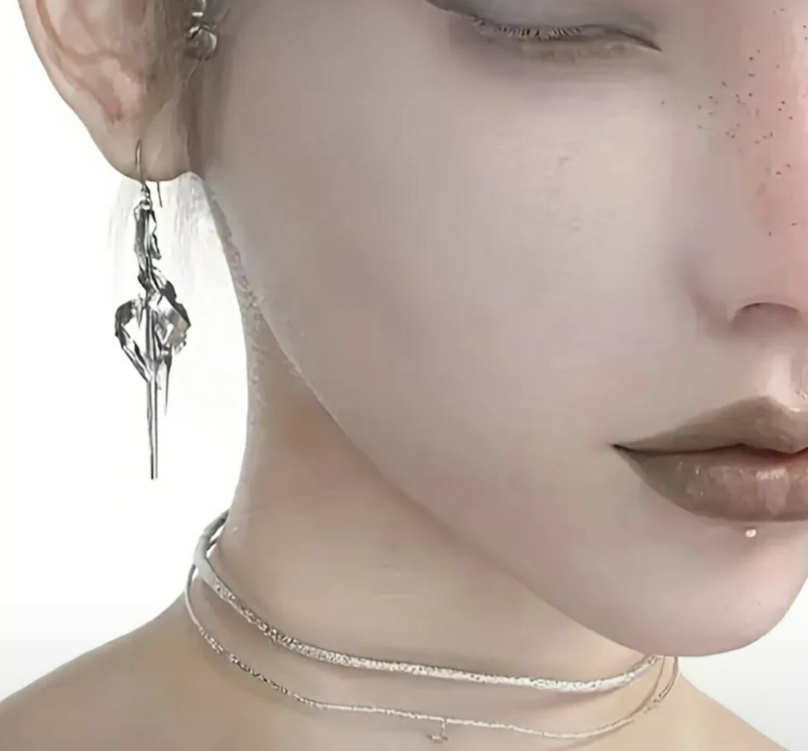 Unique earrings cyberpunk punk jewelry future futuristic gift style fashion cool