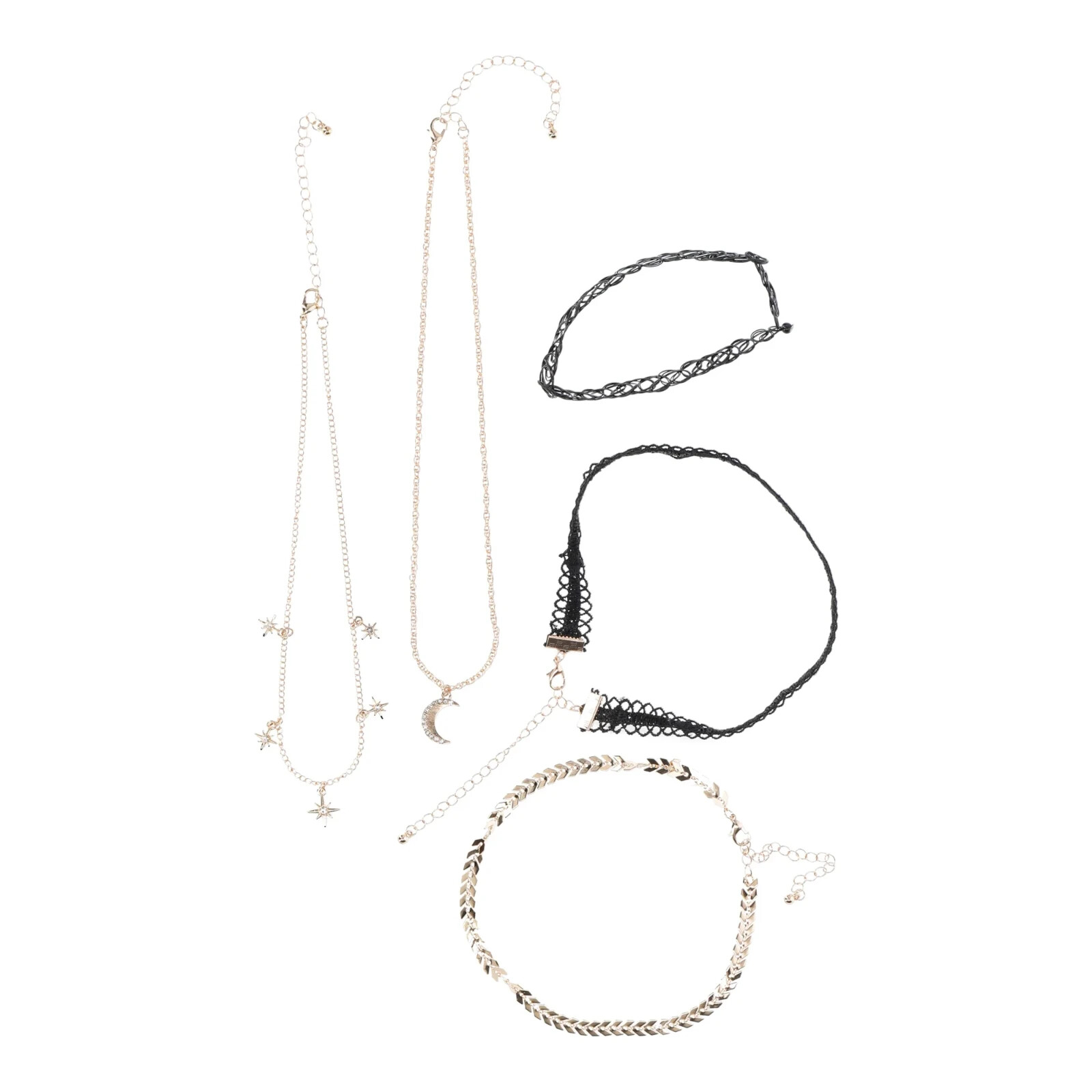 No Boundaries Celestial Choker Set, 5-Piece, Women’s