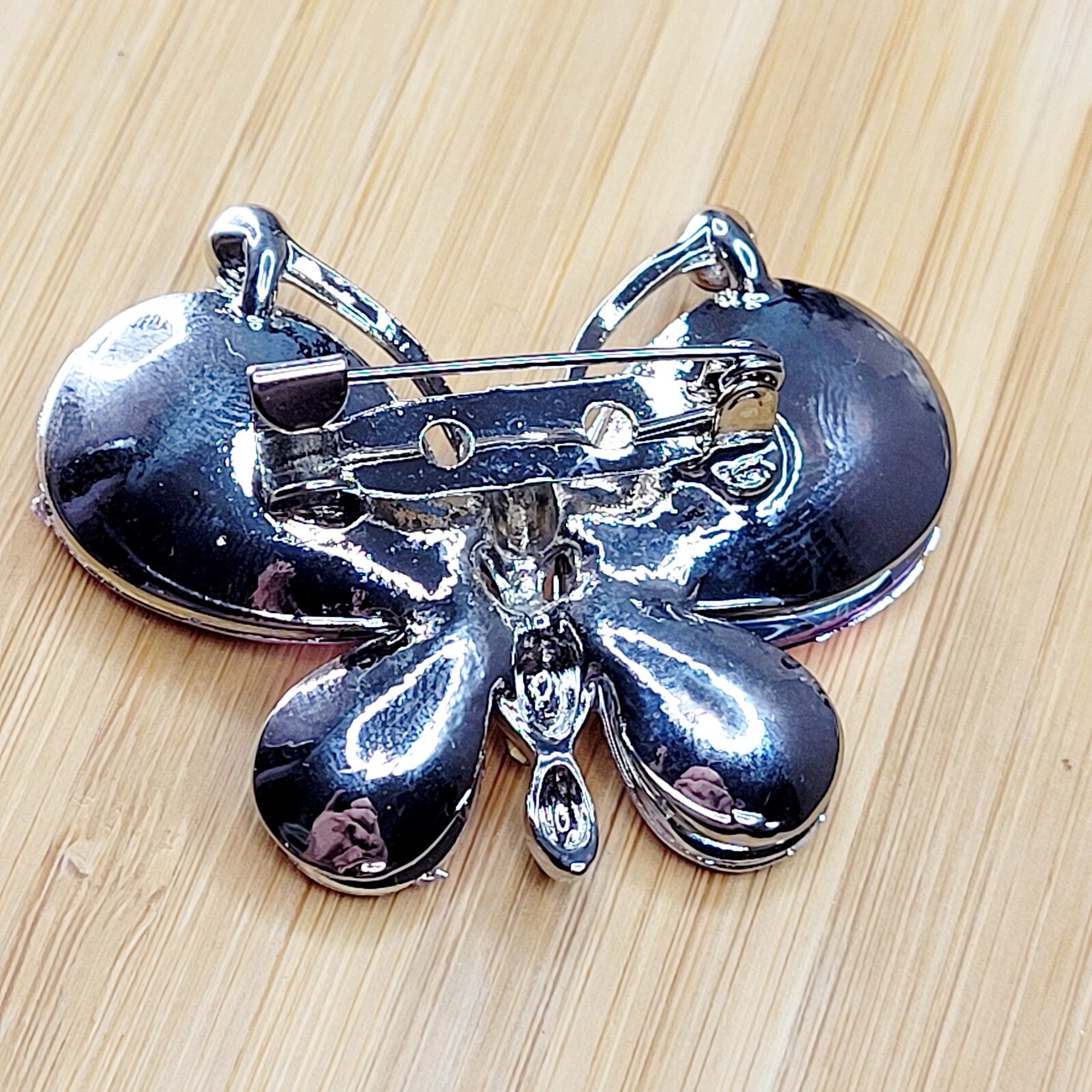 Purple Butterfly Vintage Brooch Bow Handmade, Gift Bag Included, BRAND NEW