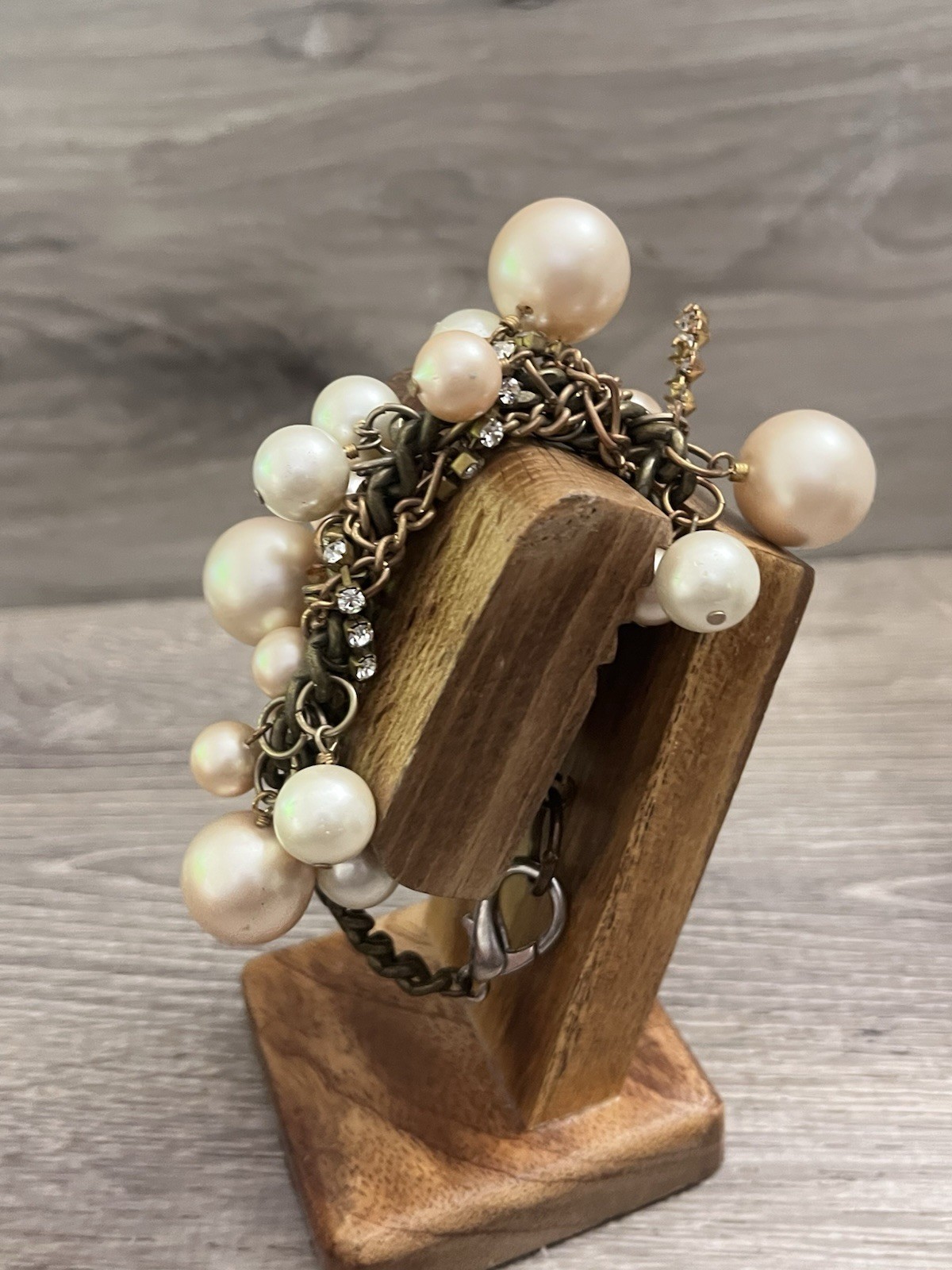 Subversive for Target Faux Pearl Rhinestone Bracelet 4.5in