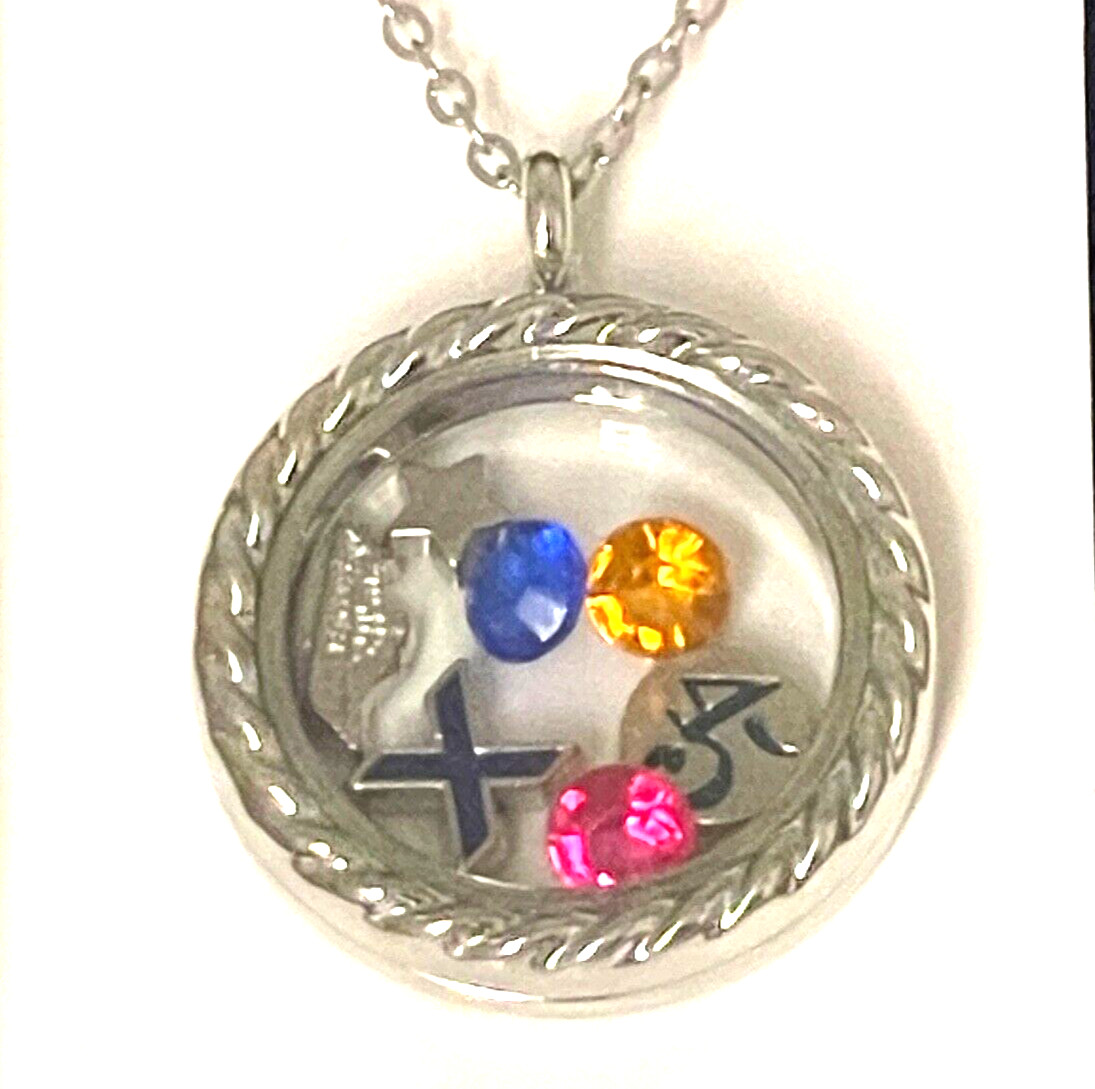 EFFY With Love – Charm Necklace/Pendant 7 Charms Nautical Locket Celebrity (OPB)