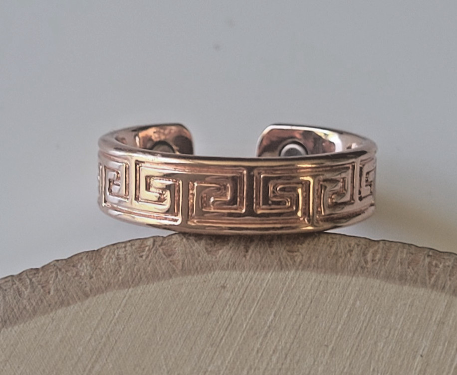 Pure Copper Magnetic Ring – Arthritis Adjustable Ring Maze New