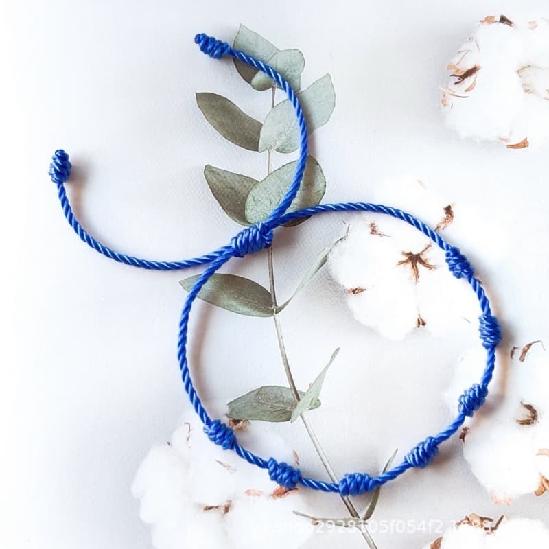 Braided String Bracelet 7 Knots Rope Adjustable Lucky Bangle Women Men Jewelry