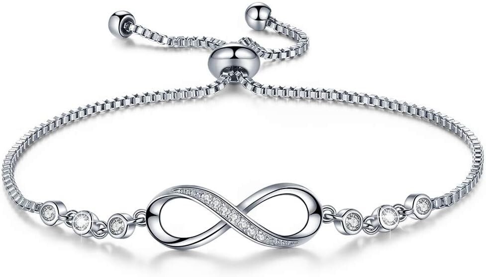 Shield-Maiden Infinity Bracelet for Viking Wife Women Norse Jewelry Always Love