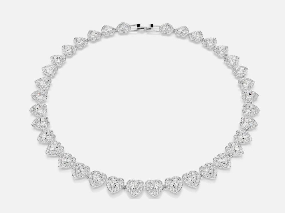 HOT! Ariana Grande x Swarovski necklace Mixed cuts, Heart, White
