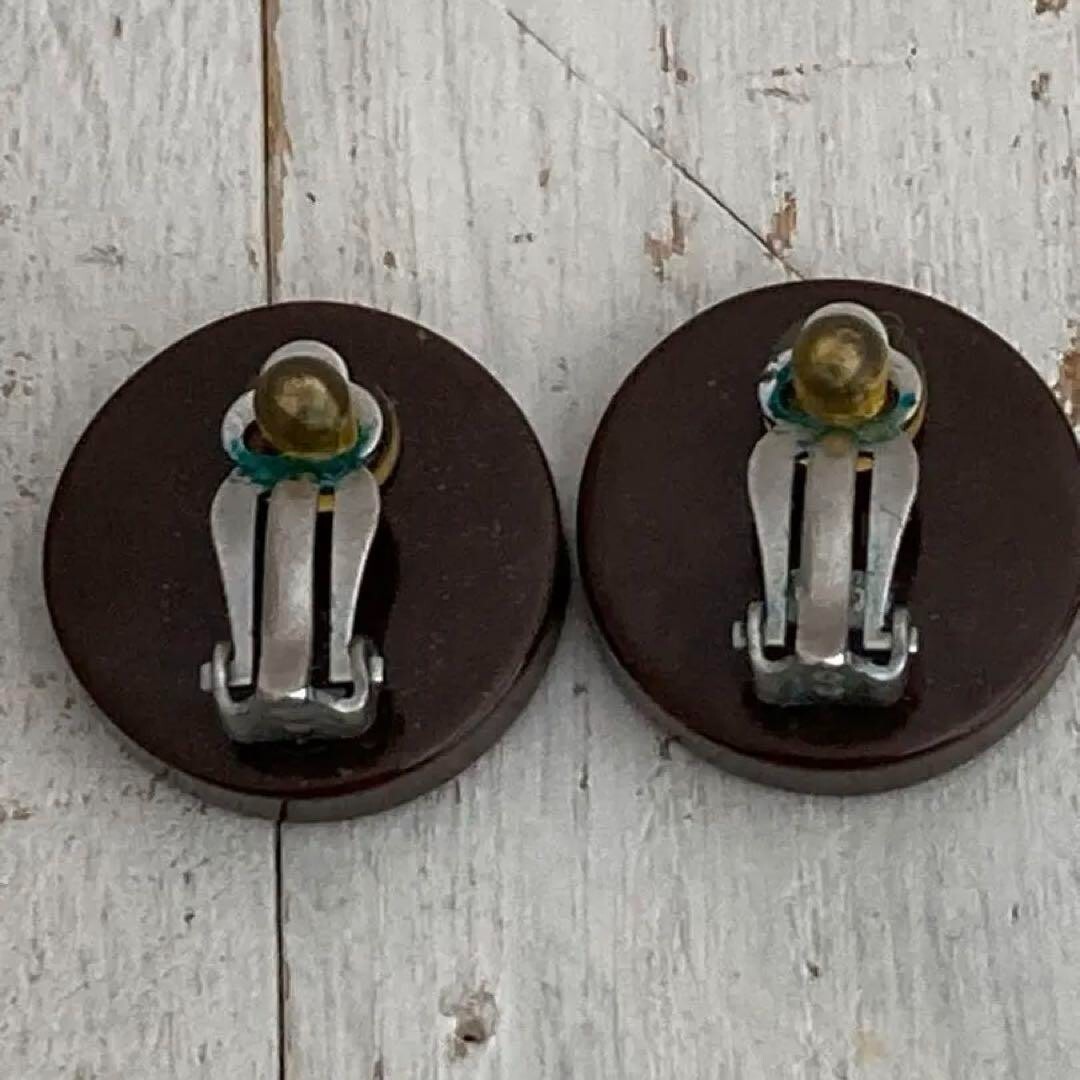CHANEL Chanel Round Earrings Coco Mark 99P 0.7*0.7 inch