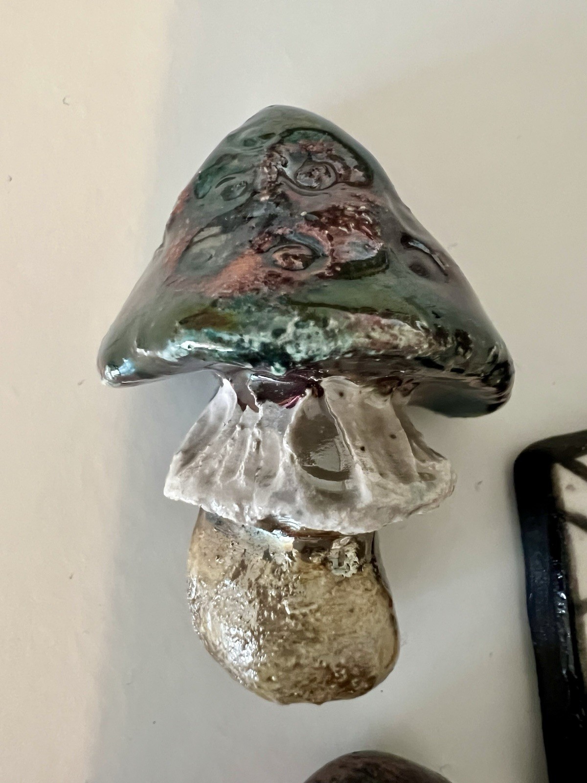 Handmade Ceramic & Raku Pendant Bundle Owl Mushroom Sun face Art Charm