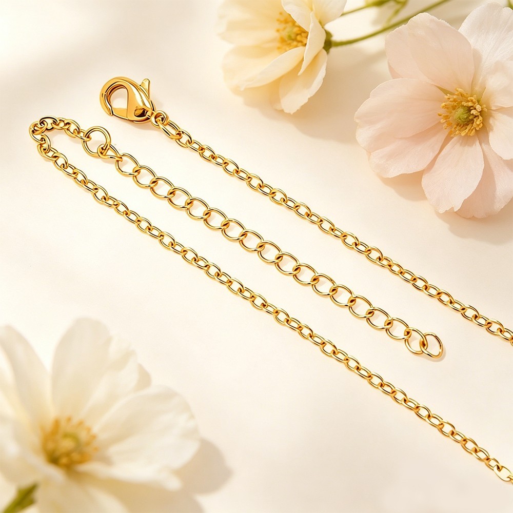Solid Moon Pendant Necklace 14K Gold 3D Crescent Man Half Moon Charm Astrology