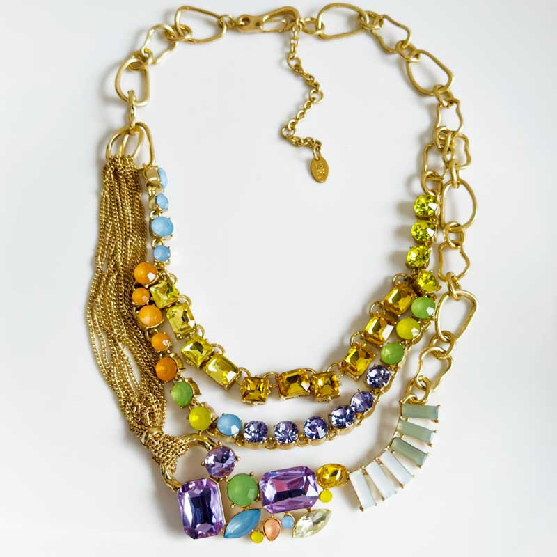 19″ Zara Boho Layer Collar Statement Necklace Retro Women Party Vacation Jewelry