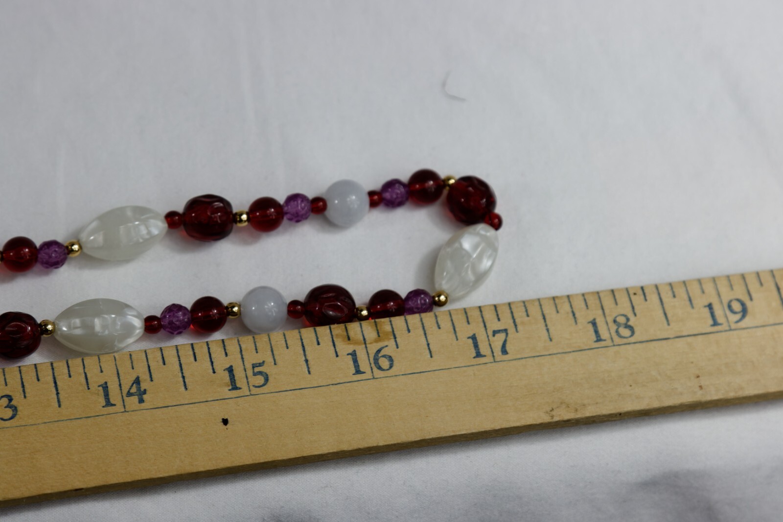 Monet Plastic Beaded Necklace, with Original Paper and Metal Tags, 38gr