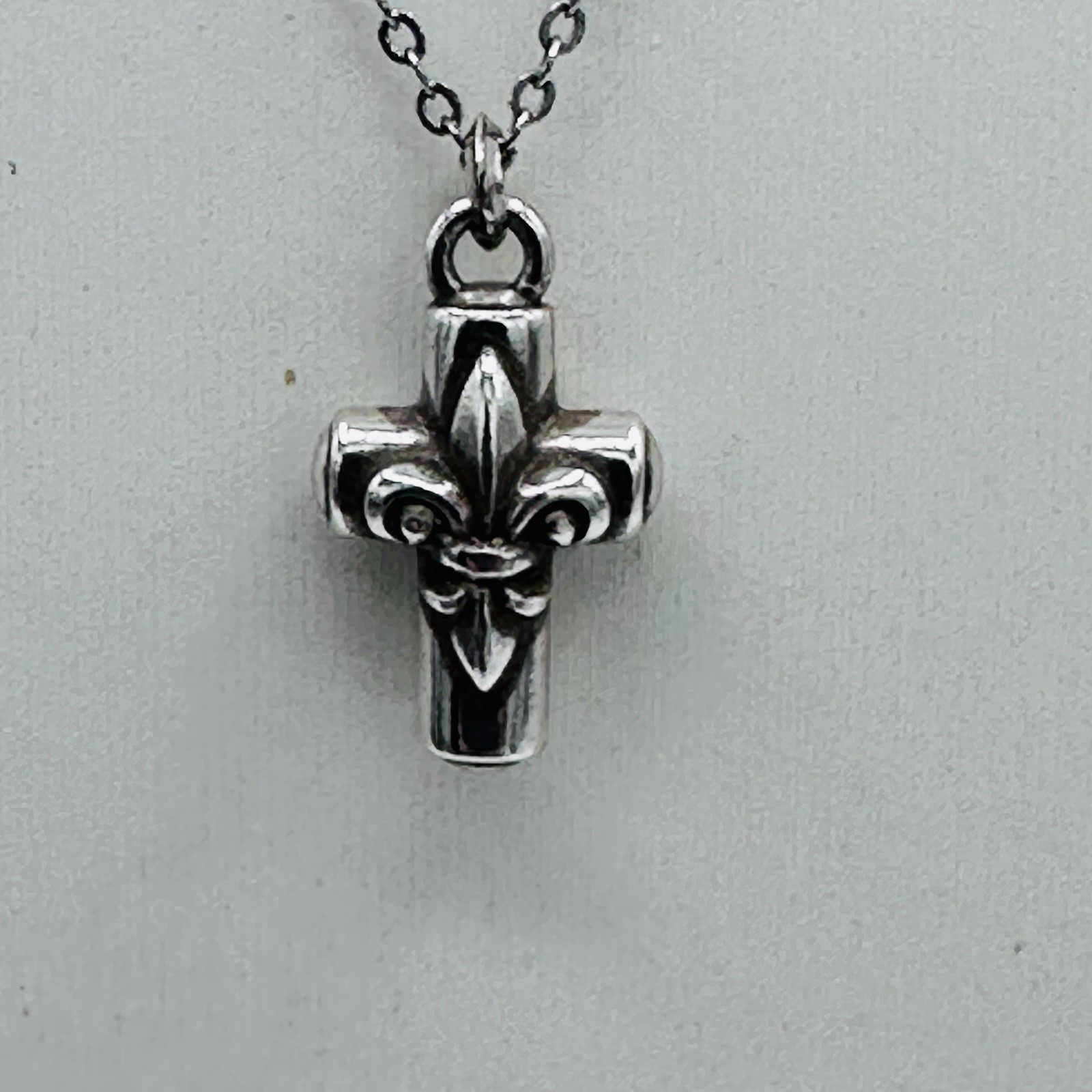 Brighton Royal Cross Petite Pendant Necklace Silver Tone Adjustable 16