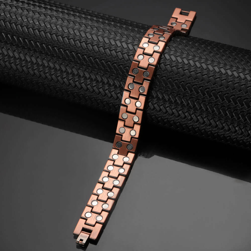 Nice Solid Copper Magnetic Bracelet Men Arthritis Pain Relief Jewelry Energy