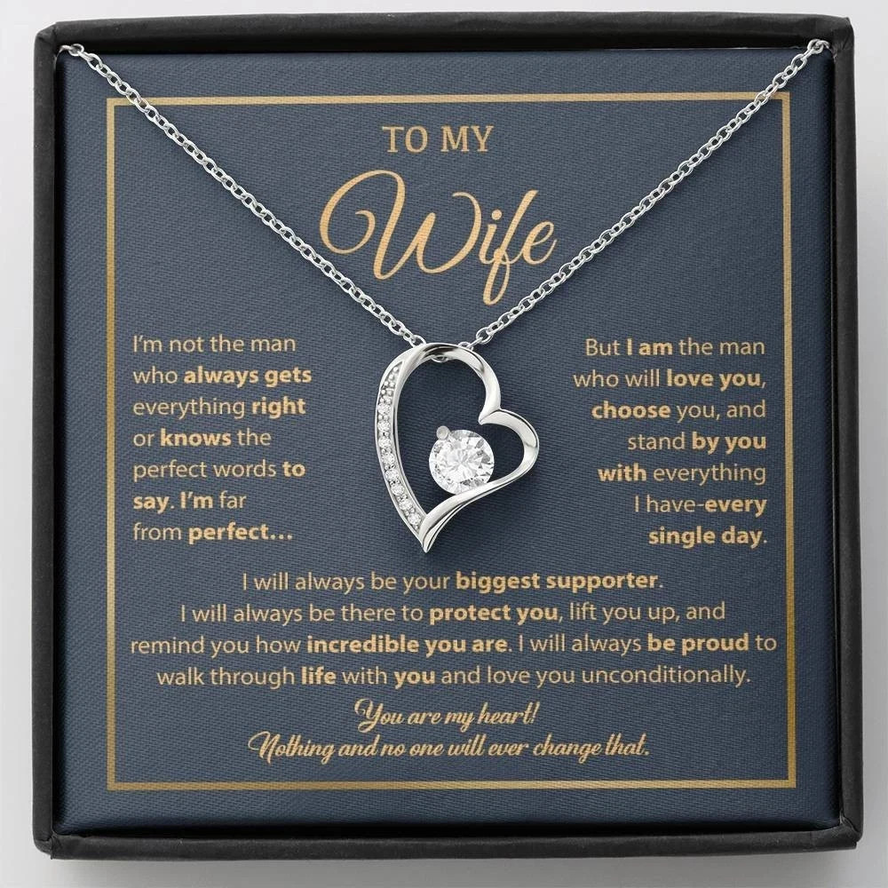 To My Wife Necklace, Gift For Wife, Anniversary Gift For Wife, Necklace For Wife