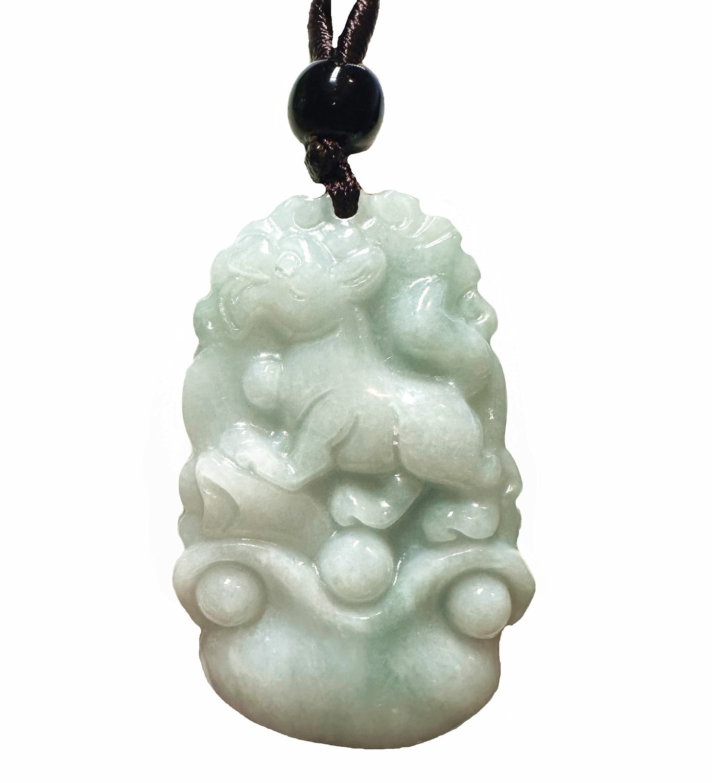 Feng Shui Handmade Chinese Zodiac Dog Pendant Necklace for Good Luck