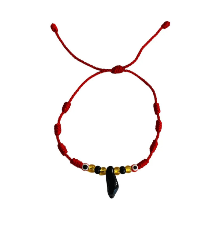 AZABACHE RED CORD RED EVIL EYE ADJUSTABLE BRACELET ADULTO- KIDS – B129