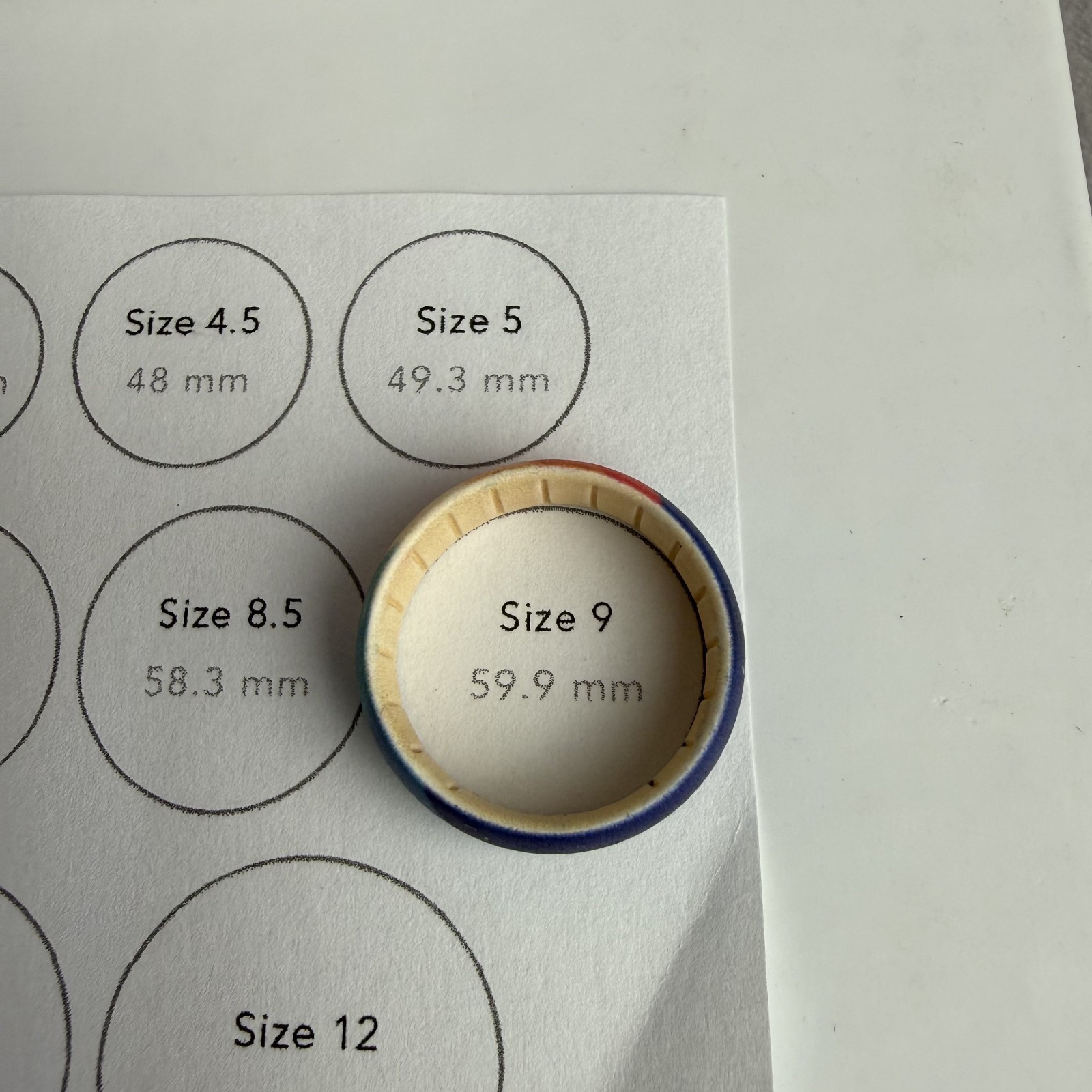 Enso Rings Inked Pocketful Of Letters Prism Rainbow Ring Size 9 Limited Edition