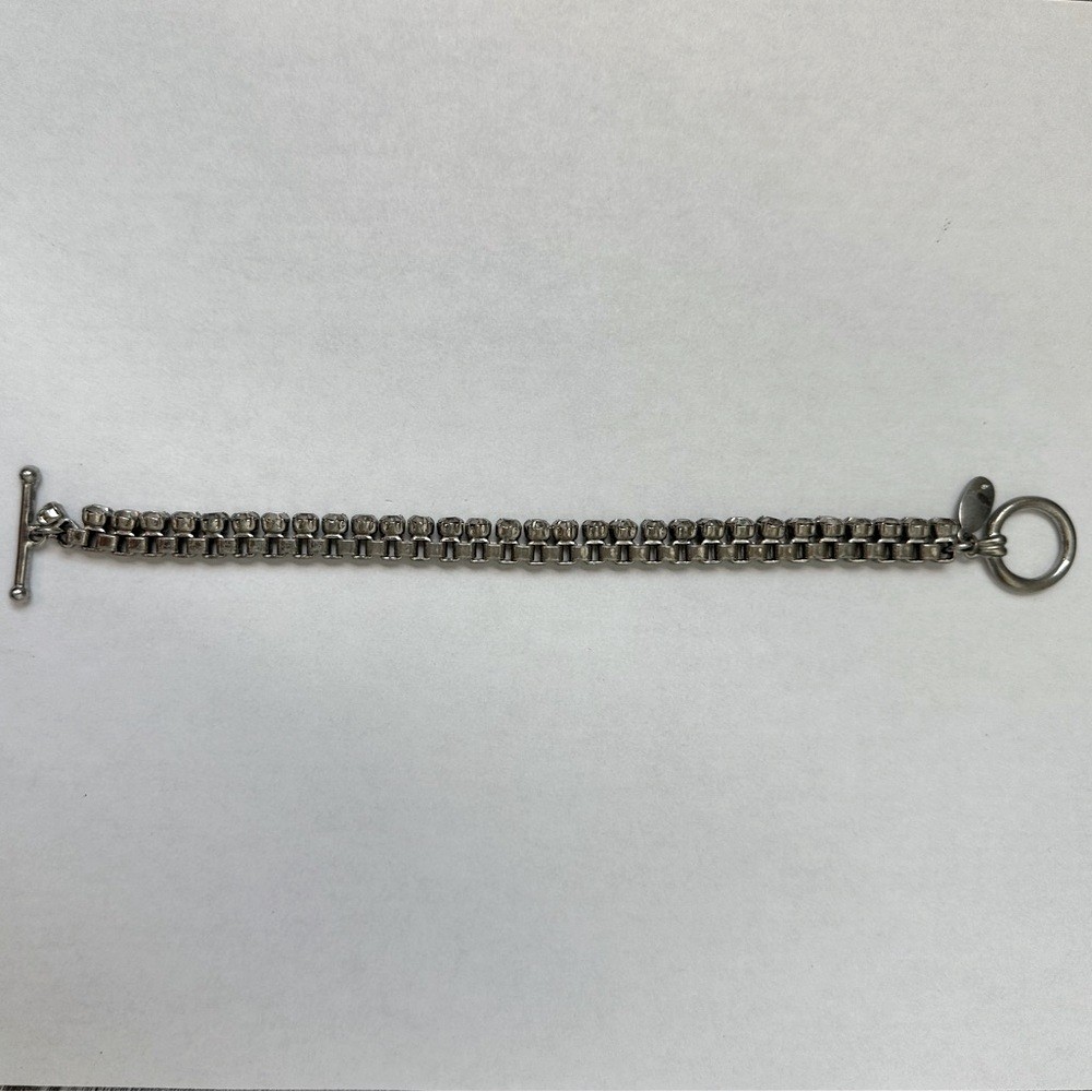 Ann Taylor Silver Crystal Bracelet