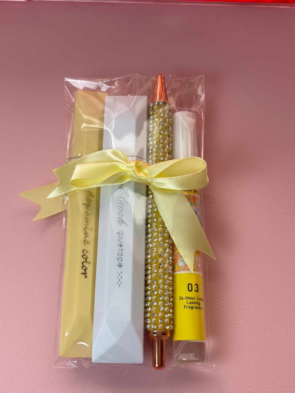 Mystery gift, spa set, jewelry, stationery, cute gift, hand cream, blue