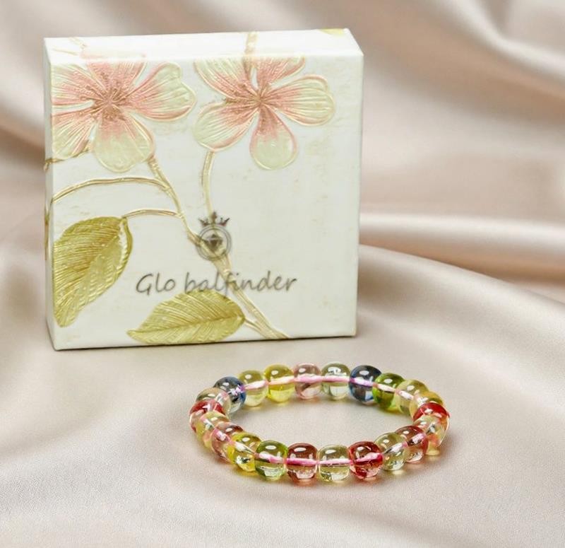 Grandma Lady Girl Women Multiple Crystal Beads Bracelet Jewelry Gift Box DD154