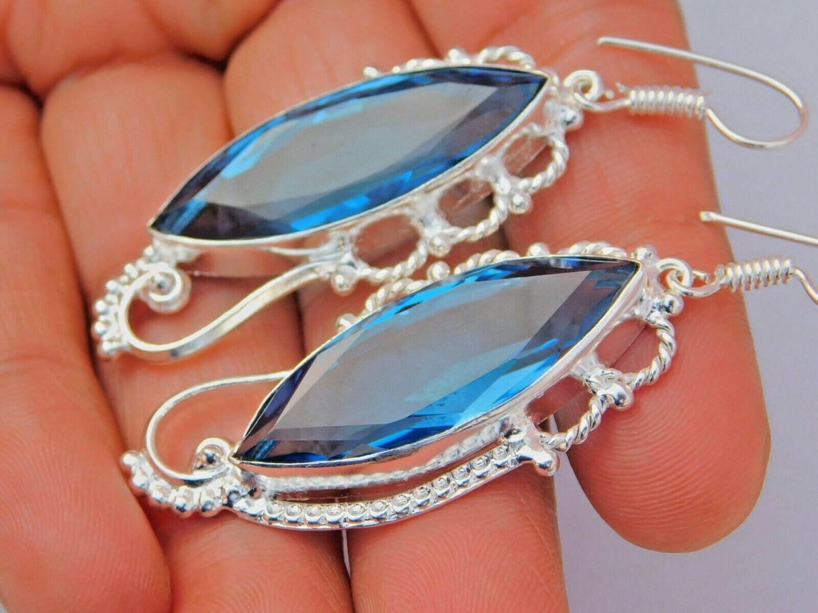 Perfect Valentine’s day Gift For Her ! Hydro London BT Qtz Tribal Brass Earrings