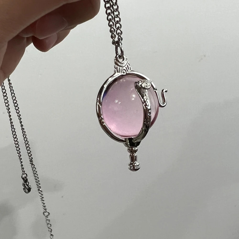 Heart of Kandrakar Pink Crystal Pendant Innovative Fashion Romantic Cartoon.