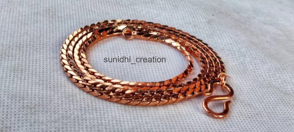 Antique 100% Solid Copper Chain Necklace length-16 Inch to 36 Inch for unisex