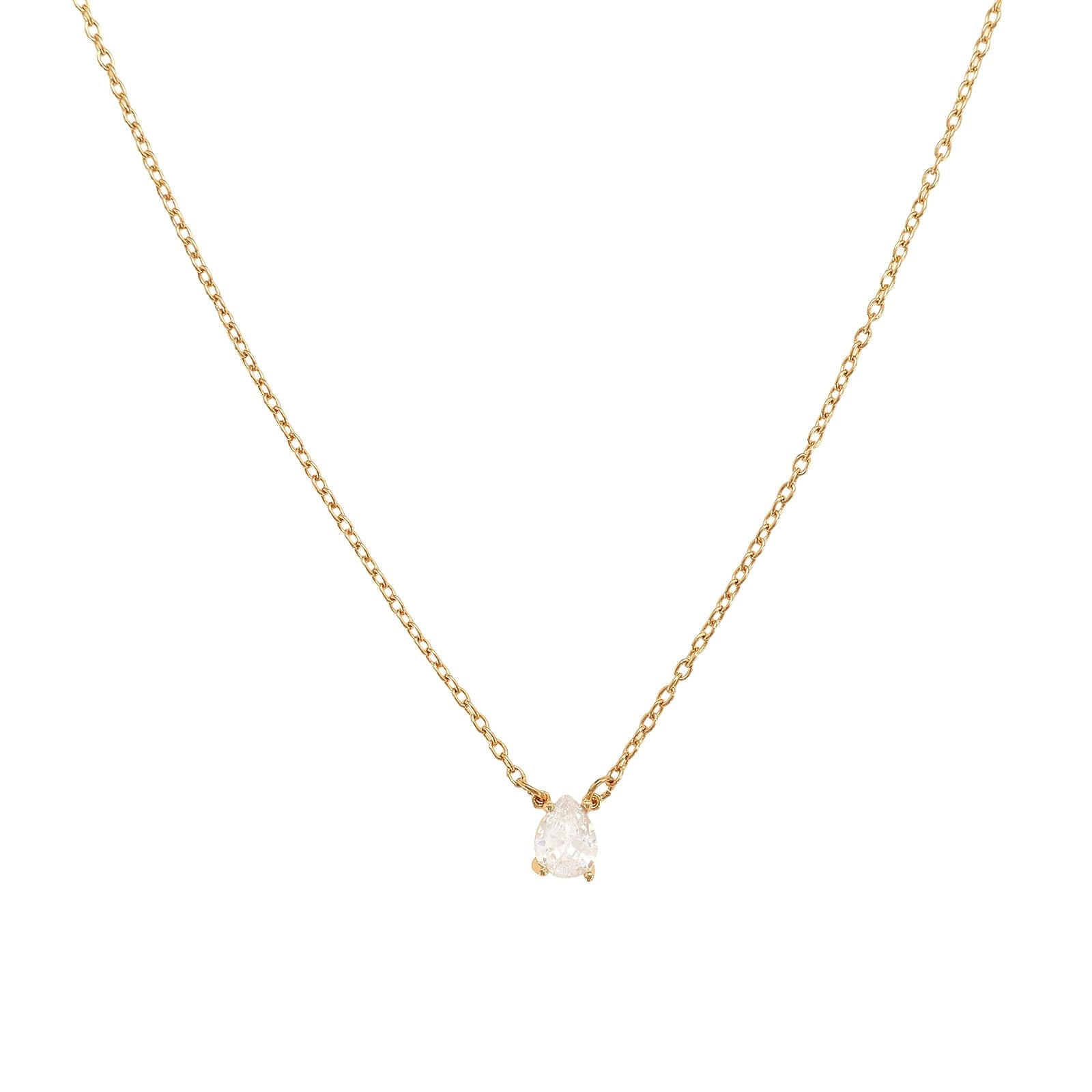14K Gold Plated Delicate Chain Necklace for Women, Universal size, Gold-5