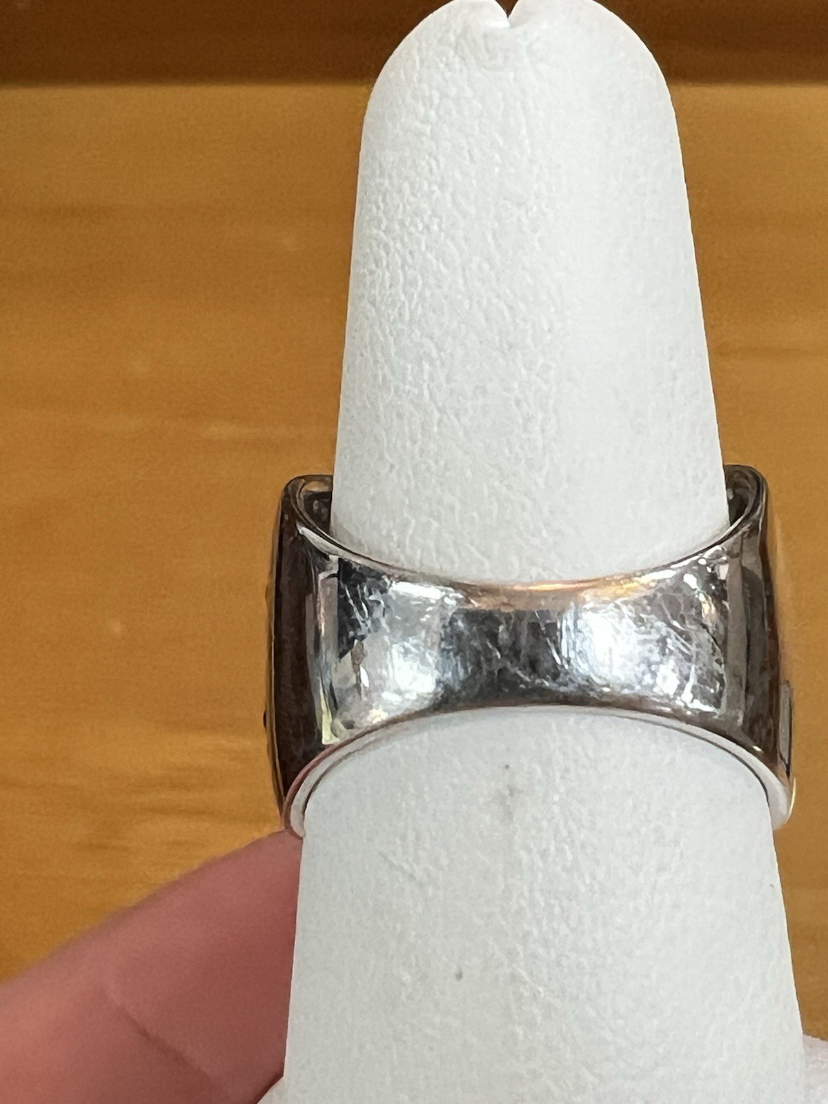 Green Chrome Diopside Sterling Silver JTV Ring Wide Band