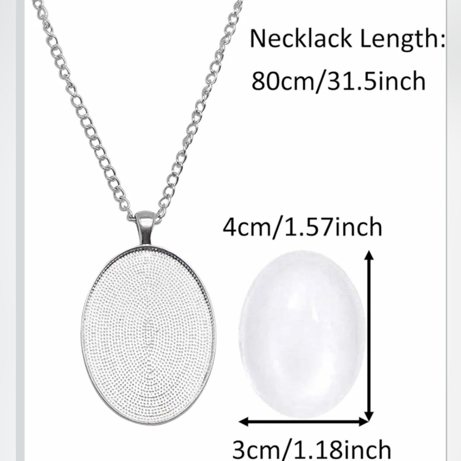 Cote’ Design Studio Handmade Pendant Acrylic Paint Skins Oval Long Colorful 1.5″