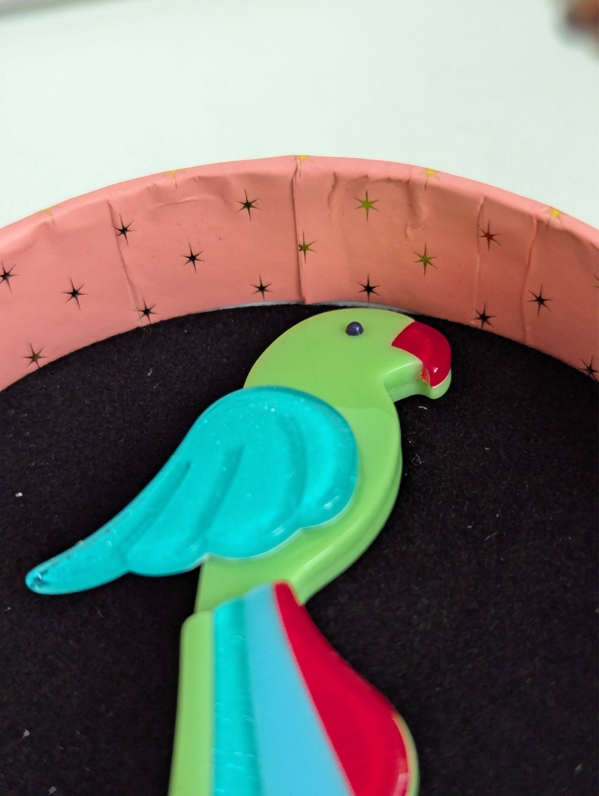 Erstwilder Chiquita Parrot Resin Brooch NWT LD Exclusive 2025
