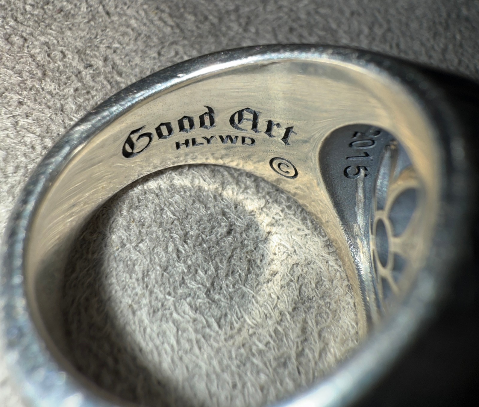 Good Art Hlywd Sterling Silver 925 Club Ring Medium, size 8 MSRP $765