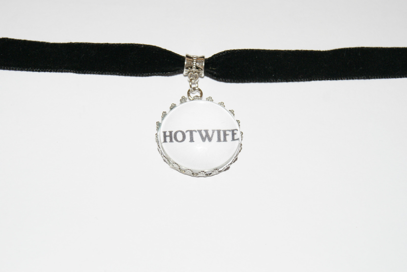 Hotwife Black Velvet Choker Necklace Jewellery Fetish Bondage Collar Sexy
