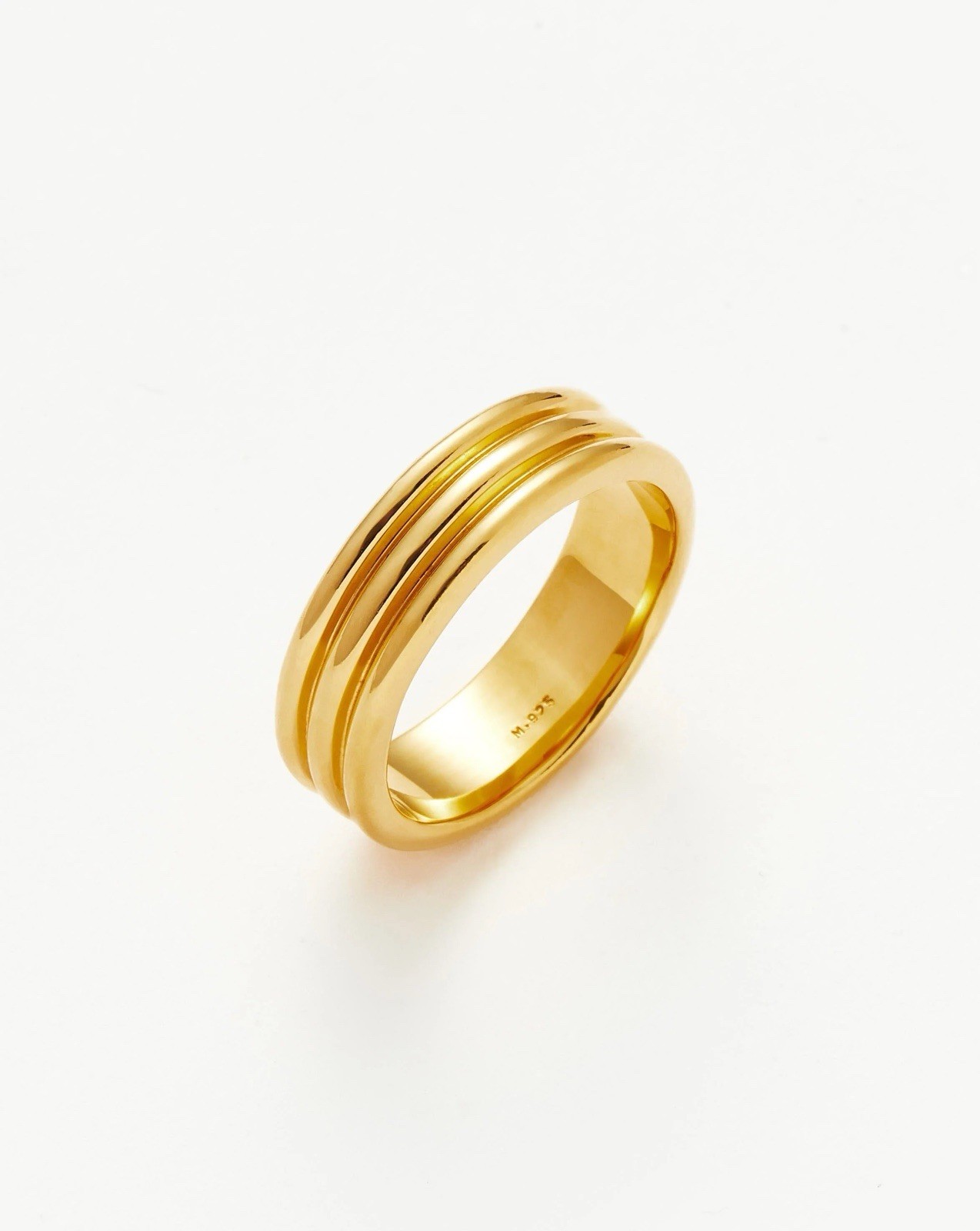 Missoma Lucy Williams Ancien Ring 18ct Gold 3 ring (Retail $155)