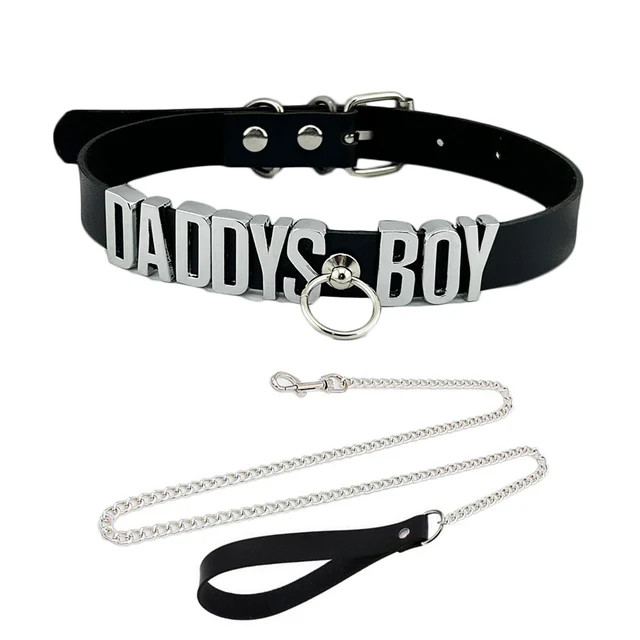 Collar BDSM Gift Pu Leather Custom Choker Necklace Punk DIY Chocker Party N7