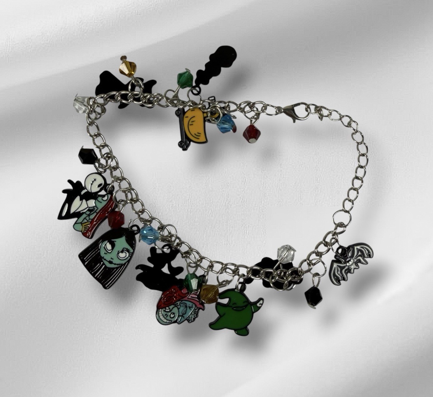 Nightmare Before Christmas Charm Bracelet Jack Sally Oogie Boogie Zero NBC