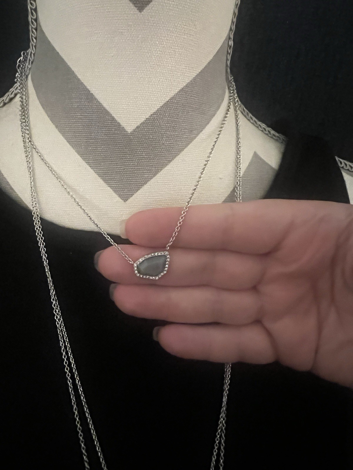 Premier Designs Sliver Lake Necklace Silver Tone