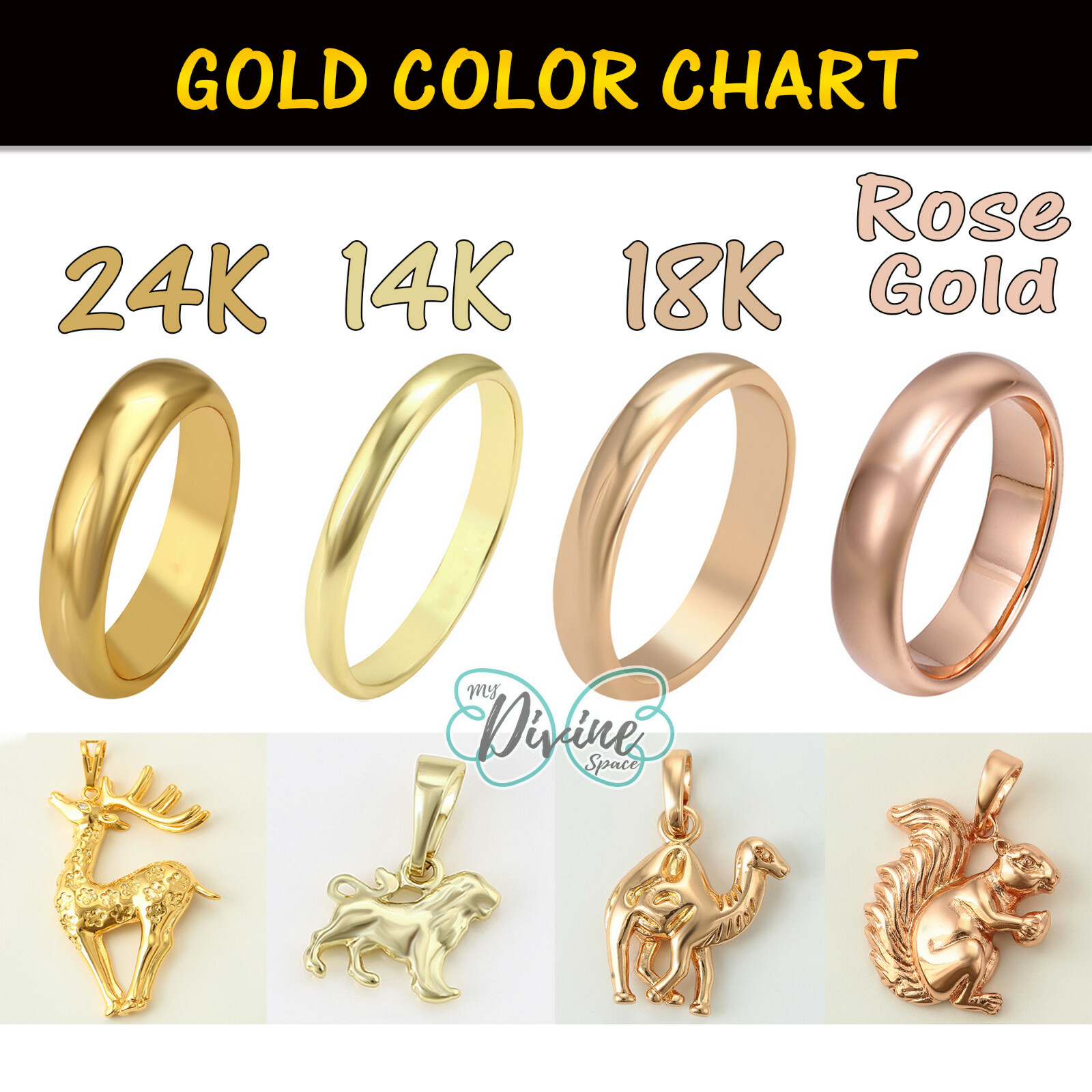 Multi Tone Gold Plated Good Luck Elephant Ring. Oro Laminado.