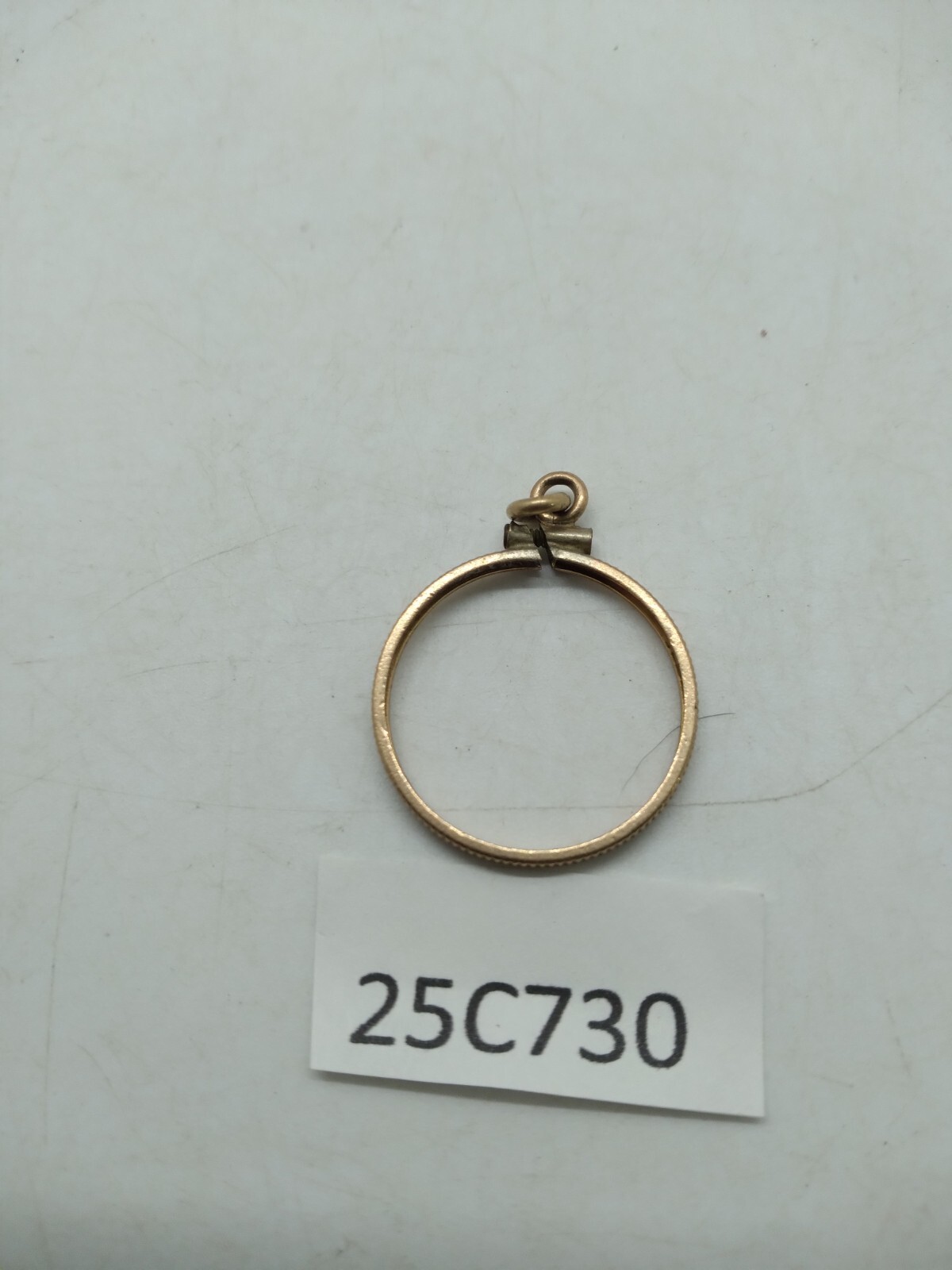 12K Gold Filled US Nickel Coin Bezel COBB screw top Tarnished 25c730 bb7