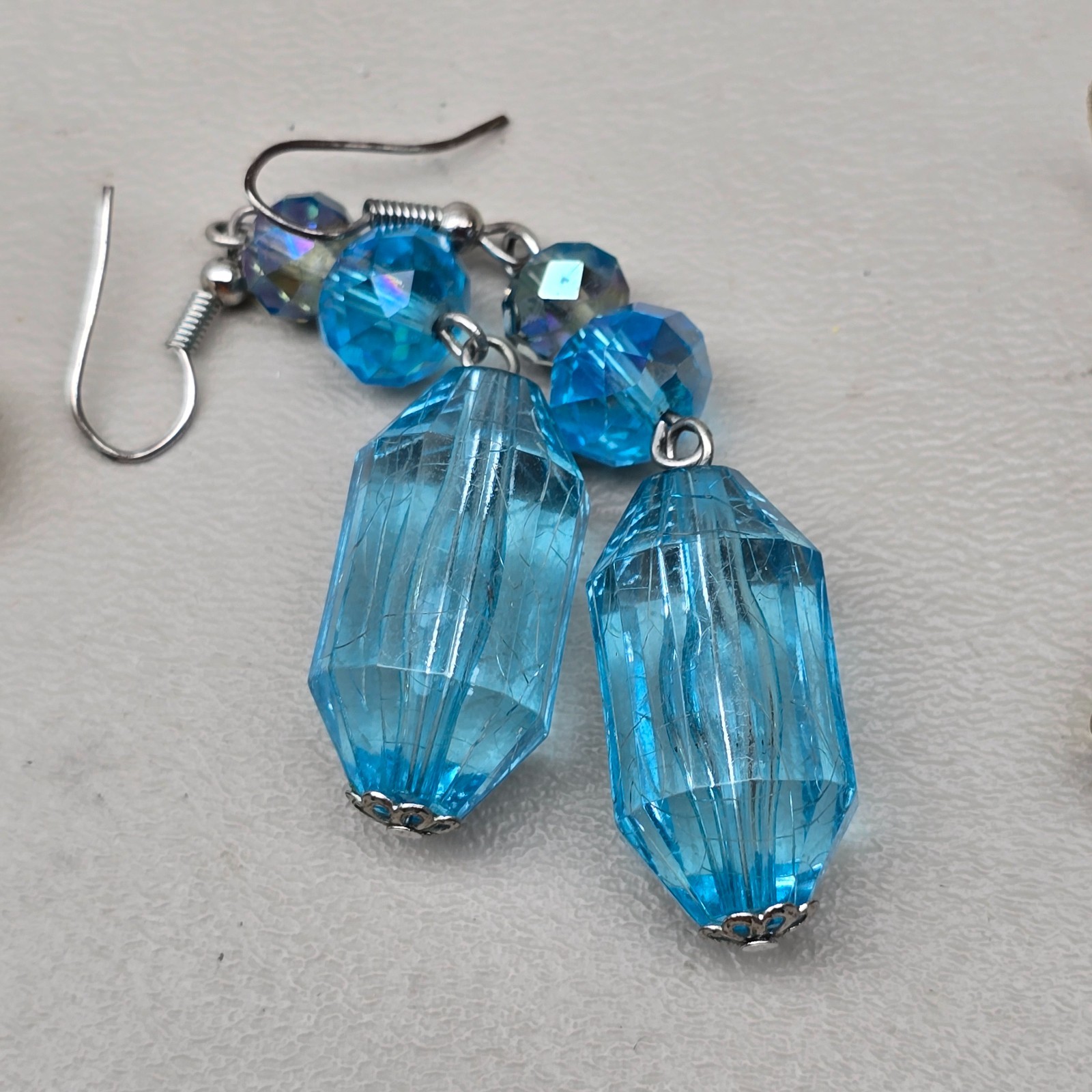Earrings Lot Pierced Dangle Hook Stud Mixed Styles Beaded Enamel Fashion 8 Pair