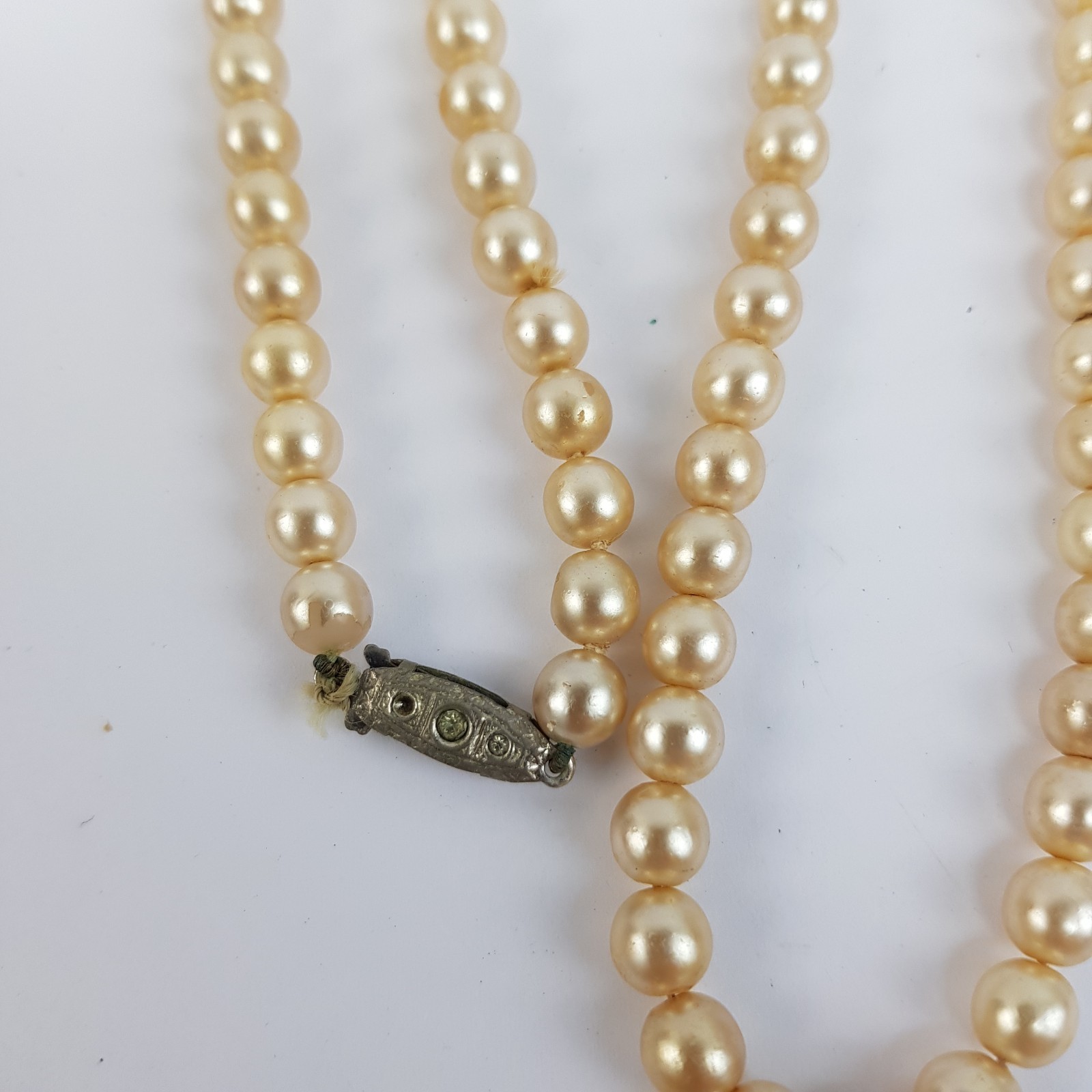 JOB LOT X4 Simulated Pearl Necklaces Various Lengths (See Description)