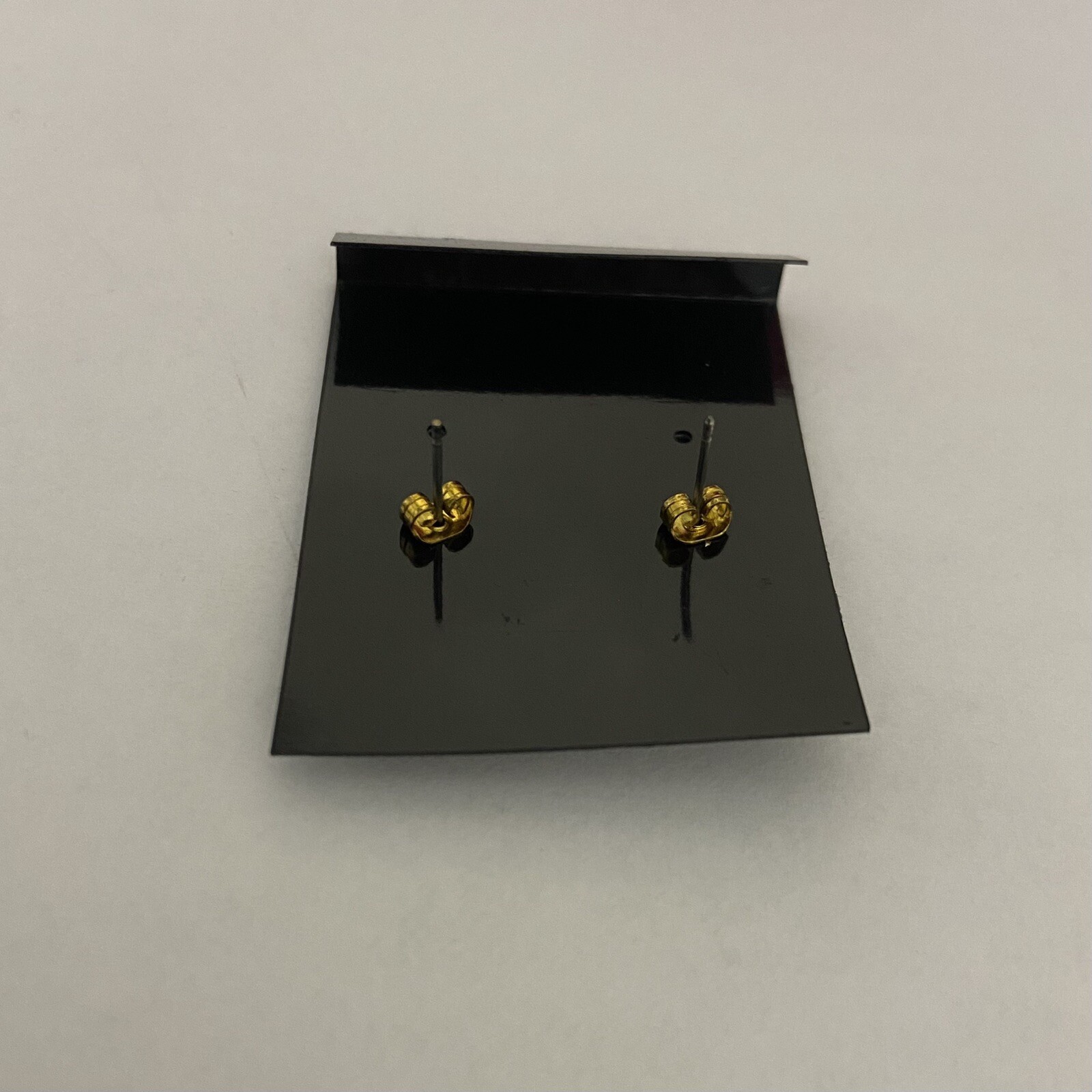 Checkered Flag Post Earrings- Gold Toned (Racing Jewelry, NASCAR, Motorsports)