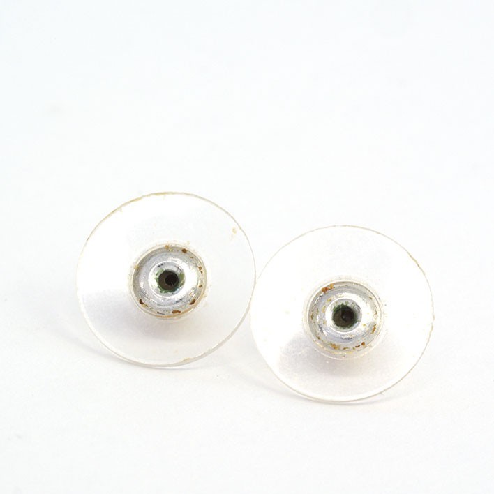 【Chanel】Coco Mark Flower Motif Resin Rhinestone Rank AB 【Pierced Earrings】