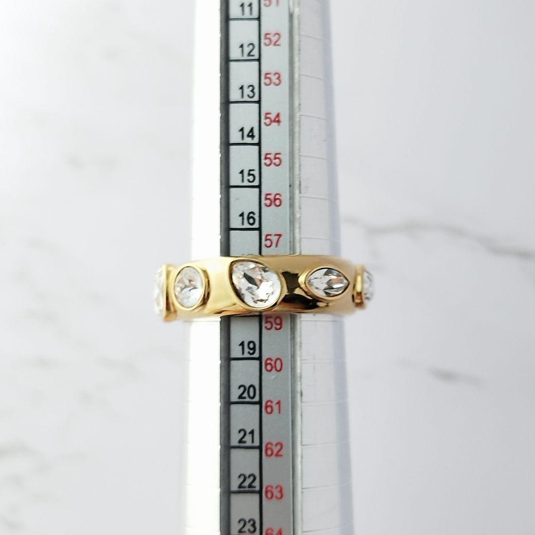 Swarovski Dextra Ring Gold 18 Size 0.7cm No. 1495 Jewelry