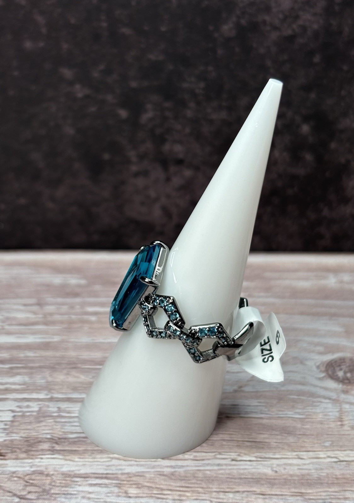 Bp Jewelry | Sirens Ring “Deep Waters, Dark Hearts” Size 9 – Paraiba