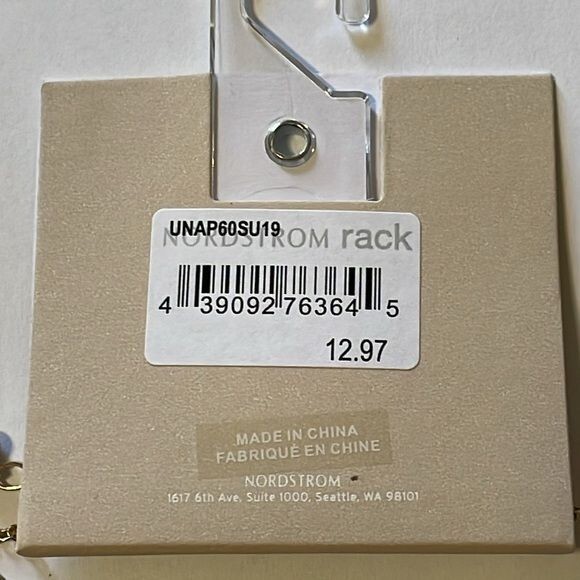 NWT 14th & Union Amber Tone Jewel Pendant Necklace