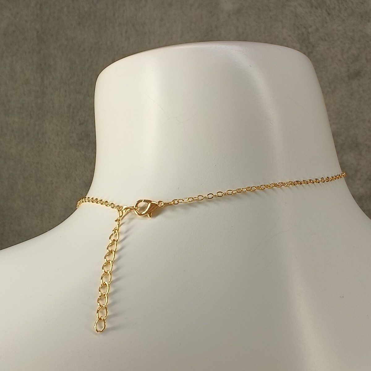 Bowtie Necklace Pendant 16″ Length Brass Plated Gold