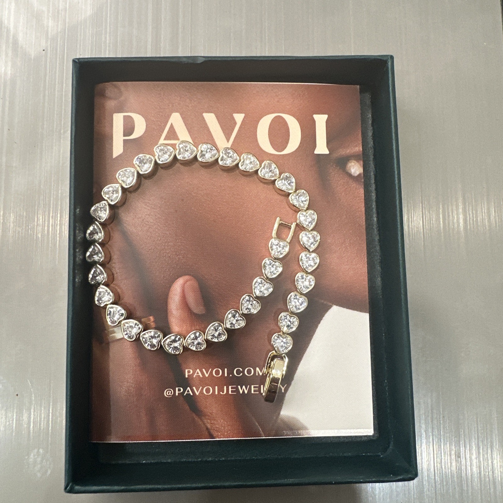 PAVOI Eco-Friendly 18K Gold-Plated Tennis Bracelet, 3mm AAAA CZ, Hypoallergenic
