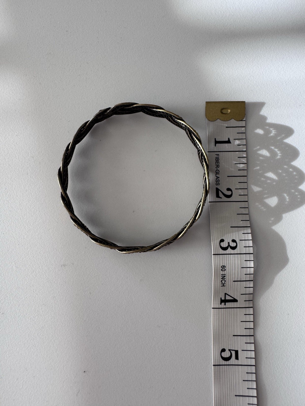 Celtic Braided Crown Wreath Bracelet 7 Inch Bangle Jewelry EUC