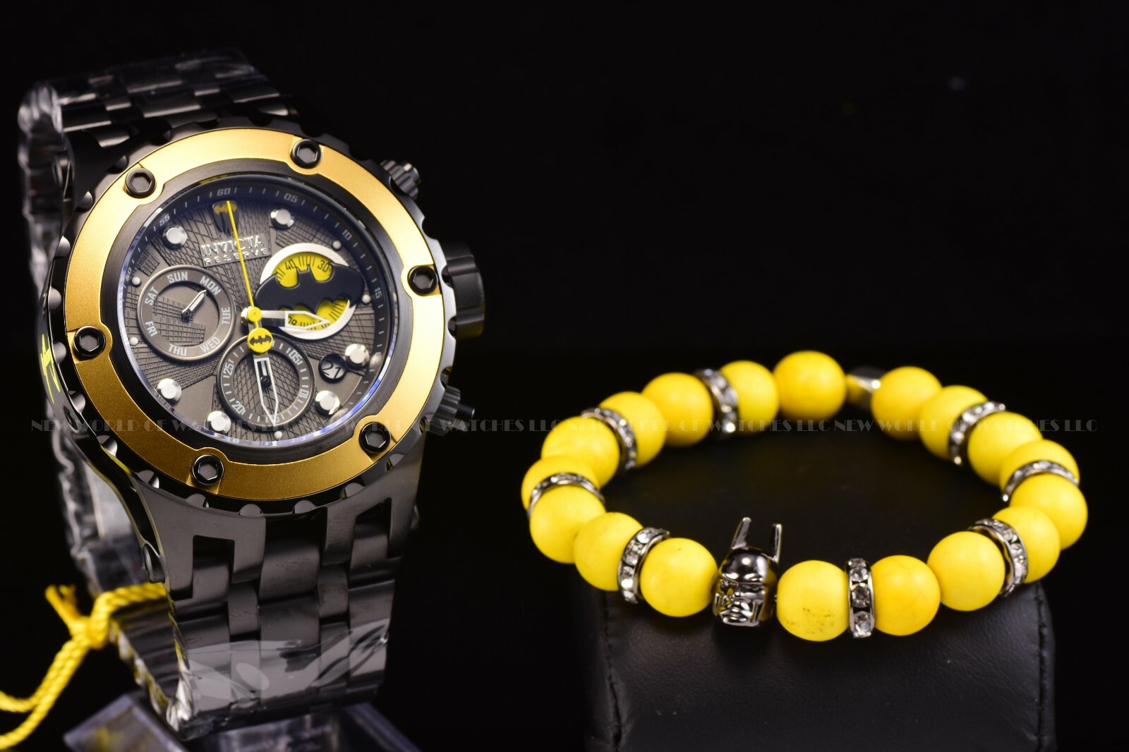 Beads Handmade Bracelet Matching Invicta DC Comics BATMAN 27098 (Bracelet only)